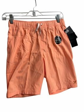 Hurley Boy’s Coral Peach Athletic Drawstring Shorts